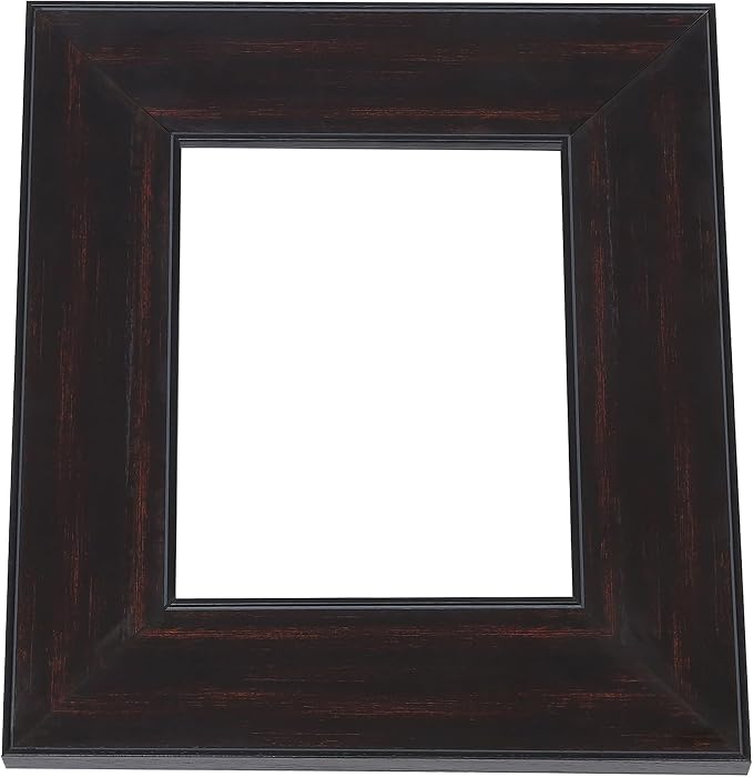 DIY Wood Plein Air Frame for Canvas 8x10, 3.1" Wide Antique Canvas Frame, Floater Frames for Oil painting, Antique Picture Floating Frames (8"x10", Black Walnut)