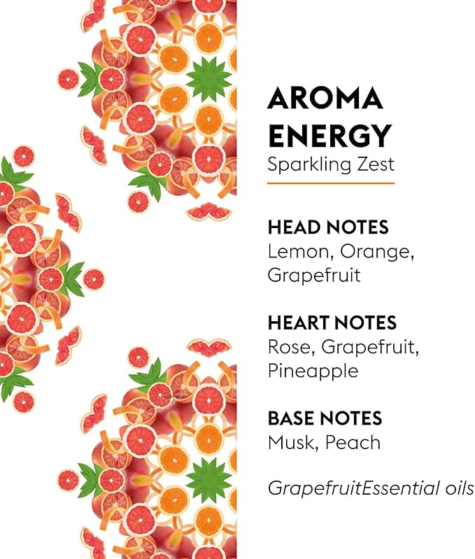 MAISON BERGER Sparkling Zest Lampe Berger Refill, 500 ml (16.9 fl oz), 2-in-1 Catalytic System, Neutralizes Odors and Diffuses Fragrance, Lemon, Orange, Grapefruit, Made in France