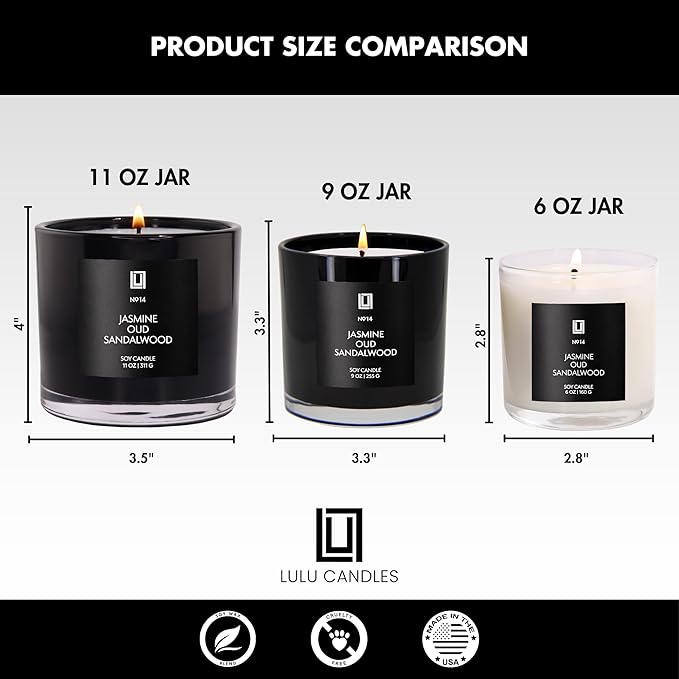 Lulu Candles | Sexy Gal | Luxury Scented Soy Jar Candle | Hand Poured in The USA | Highly Scented & Long Lasting (9 Oz.)