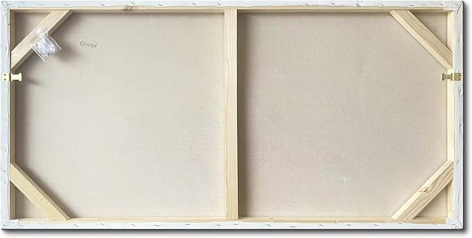 Creespi Hand-Painted Textured Wall Art - White Abstract Canvas Oil Painting 24x48 inch,Minimalist Art Painting for Wall Decor