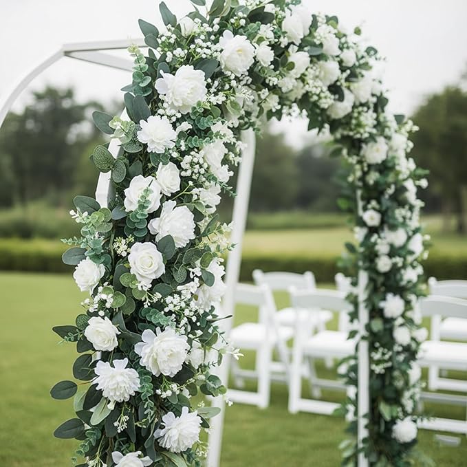 120 Pcs 5 Mixed Eucalyptus Greenery Stems Artificial Baby Breath Flowers Bulk Eucalyptus Leaves Bundle Faux for DIY Wedding Decoration Bouquets Home Arrangement Floral Vase Decor