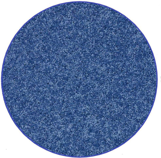 KOECKRITZ Soft and Colorful Kids Classroom Area Rugs (Passes Flammability Pill Test) Many Sizes and Bright Colors to Select from (6' Round, Royal)