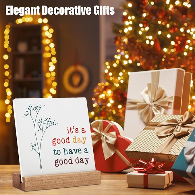 Positive Decor for Home Office, Motivational Gifts for Women, It's a Good Day Sign Inspirational Desk Art Decor, Emotion cheerful Support Mindset Good Vibes Decoration