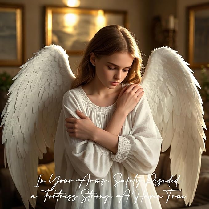 NAN ZAI NAN FANG Sympathy Angel Figurines for Loss of Loved Ones Angel Statues Home Decor Serenity Prayer Gifts for Women Resin Sculpted Hand-Painted Figure Bereavement Gift Praying Hands Statue