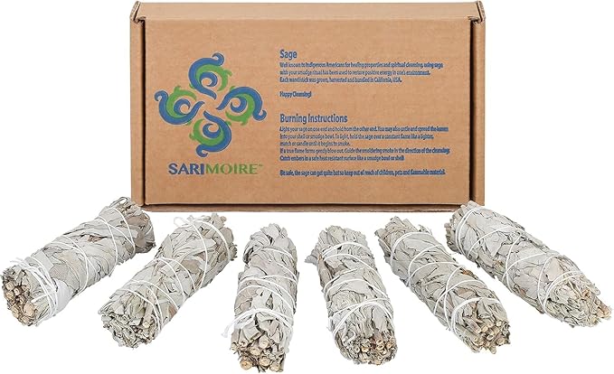 White Sage Smudge Sticks - 30-4" Sage Bundles - Perfect Sage Stick Smudge Sticks Smudging Kit Replenishment
