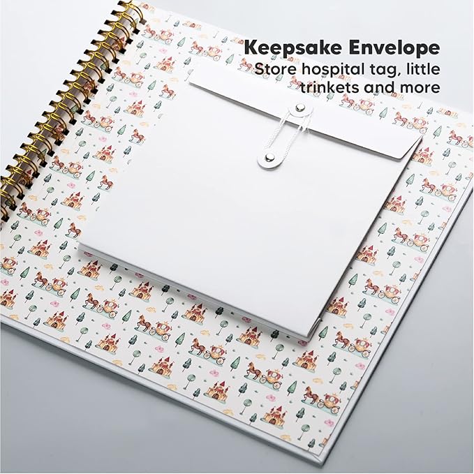 KeaBabies 4-Pack Inkless Hand and Footprint Kit and First 5 Years Baby Memory Book Journal - Ink Pad for Baby Hand and Footprints - 90 Pages Hardcover First Year Keepsake Milestone Book