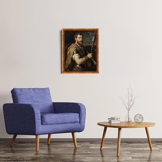 XUANLUO 1 pcs 11x14 Picture Frame with Gold Color,Rustic Retro Photo Frame with HD Plastic Cover for Wall Mount,Display Family Friends Wedding Gift