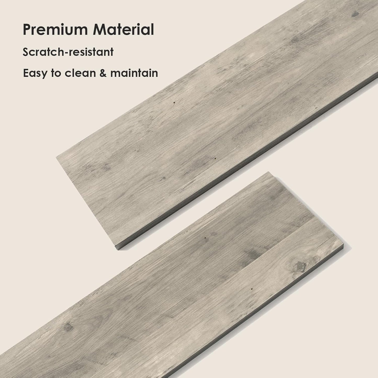 DINZI LVJ Long Wall Shelves, 39.4 Inch Large Floating Shelves Set of 2, Wide Display Shelf Wall Mounted with Brackets, Easy Hanging for Living Room, Toilet, Office, Bedroom, Gray Wash