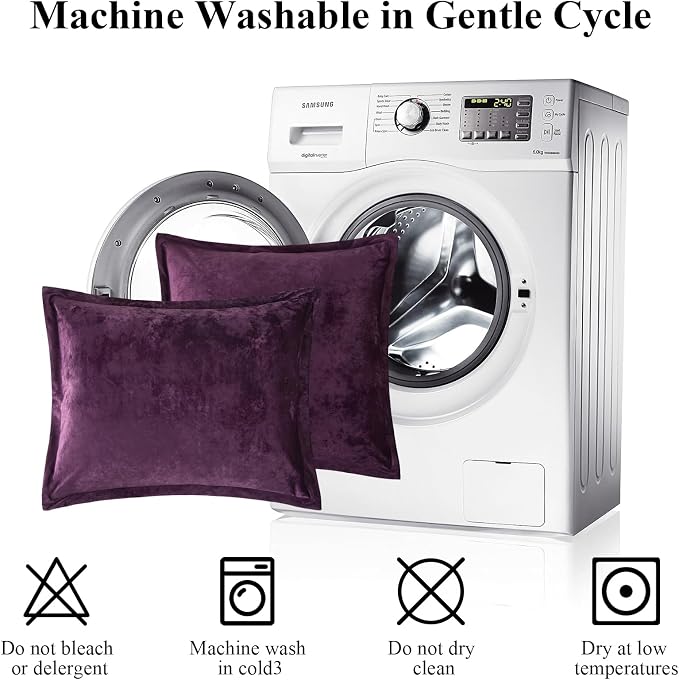 Ivellow Crushed Velvet Comforter Set Queen Purple Comforter Set 5pcs Ultra Soft Lightweight Breathable Bedding Set Luxury Cozy Flannel Comforter Queen Size (1 Comforter,2 Pillow Shams, 2 Euro Shams