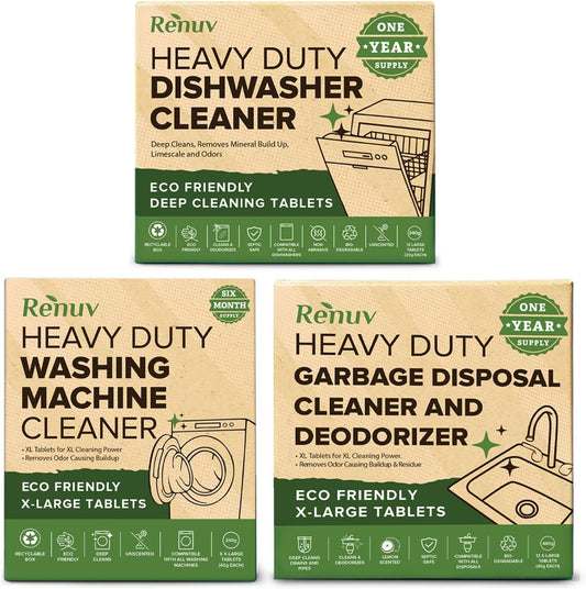 Washing Machine, Dishwasher, Garbage Disposal Cleaner and Deodorizer - Huge Savings!