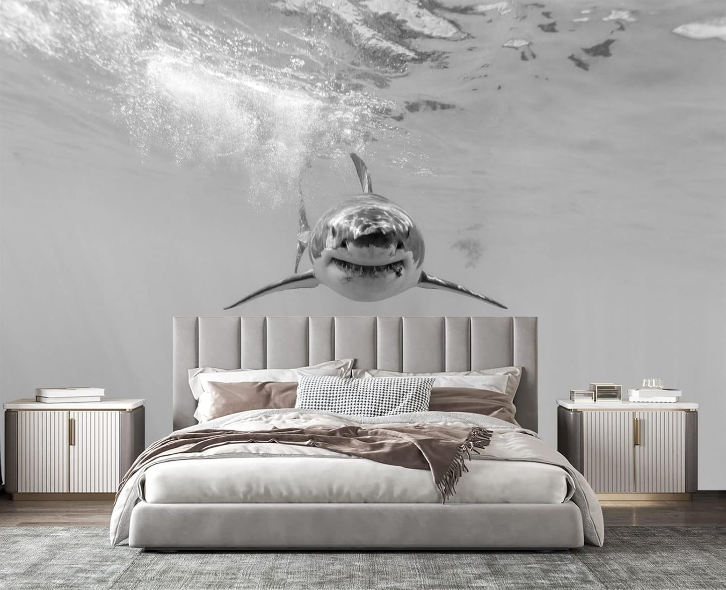 Shark Wall Mural Wallpaper for Bedroom 103" x 69"