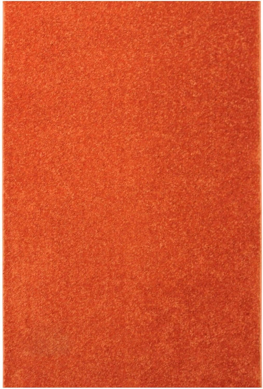 KOECKRITZ Soft and Colorful Kids Classroom Area Rugs (Passes Flammability Pill Test) Many Sizes and Bright Colors to Select from (11' x 11', Tangerine)