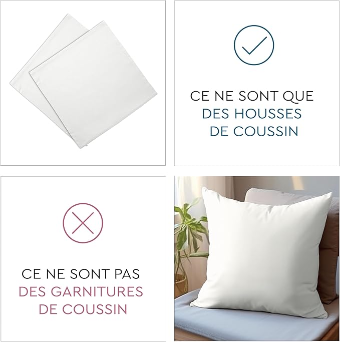 Encasa XO Throw Pillow Covers 18x18 in Set of 4 Bright Combo | No Inserts | Cotton Pillow Covers for Living Room, Bed, Sofa, Couch | Decorative Cushion Covers with Improved Zipper