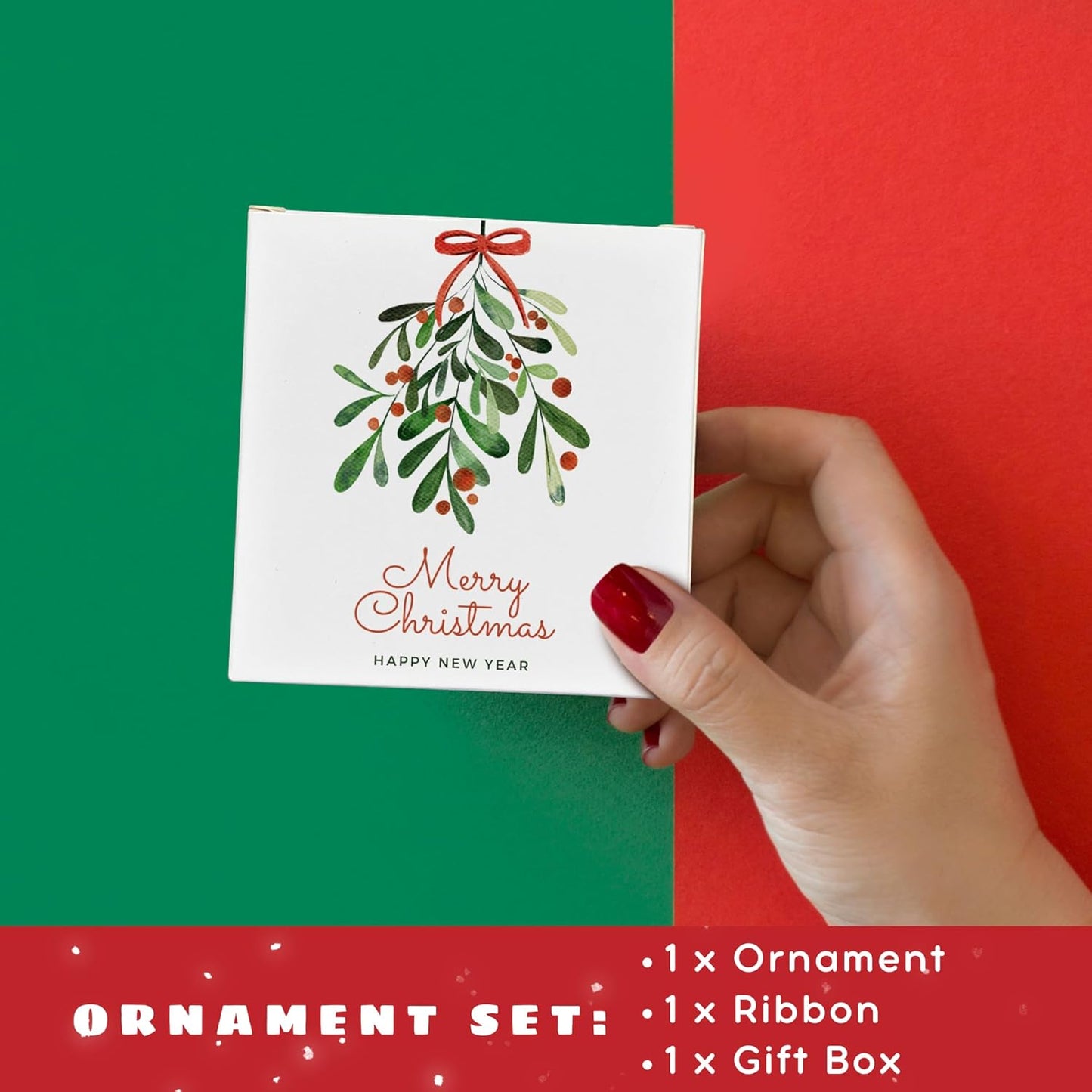 Family Christmas Ornaments 2024 - New Mom and Dad Gifts First Time 2024 - Our First Christmas as a Family of 3 Ornament - Ceramic Ornament