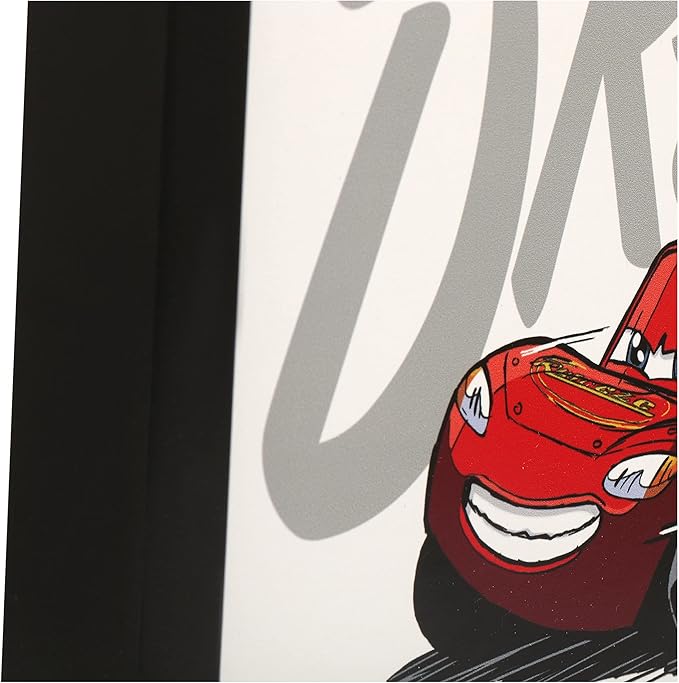 Disney Pixar Cars Lightning McQueen Framed Wall Decor - The Bigger The Dream, The Better The Day