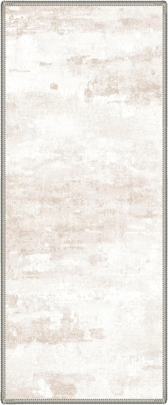 BEIMO Runner Rug for Hallway Kitchen, 2x5 Machine Washable Runners Rug for Entryway, Soft Modern Abstract Throw Rugs, Low Pile Floor Cover with Non Slip Backing, Oat Beige