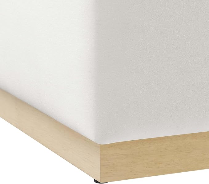 Modway Large 28" Square Performance Velvet Upholstered Upholstered Ottoman