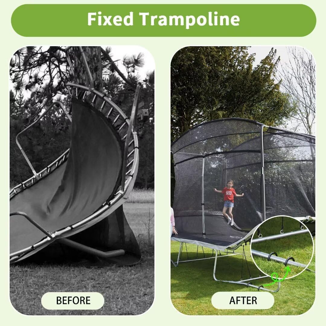 Rebar-Stakes-12-Inch, Ground Stakes Heavy Duty U-Hook Black Coated Anti-Rust Heavy Duty Ground Anchors for Garden Dog Fence Chicken Coop Christmas Decorations Deer Fence 12pcs