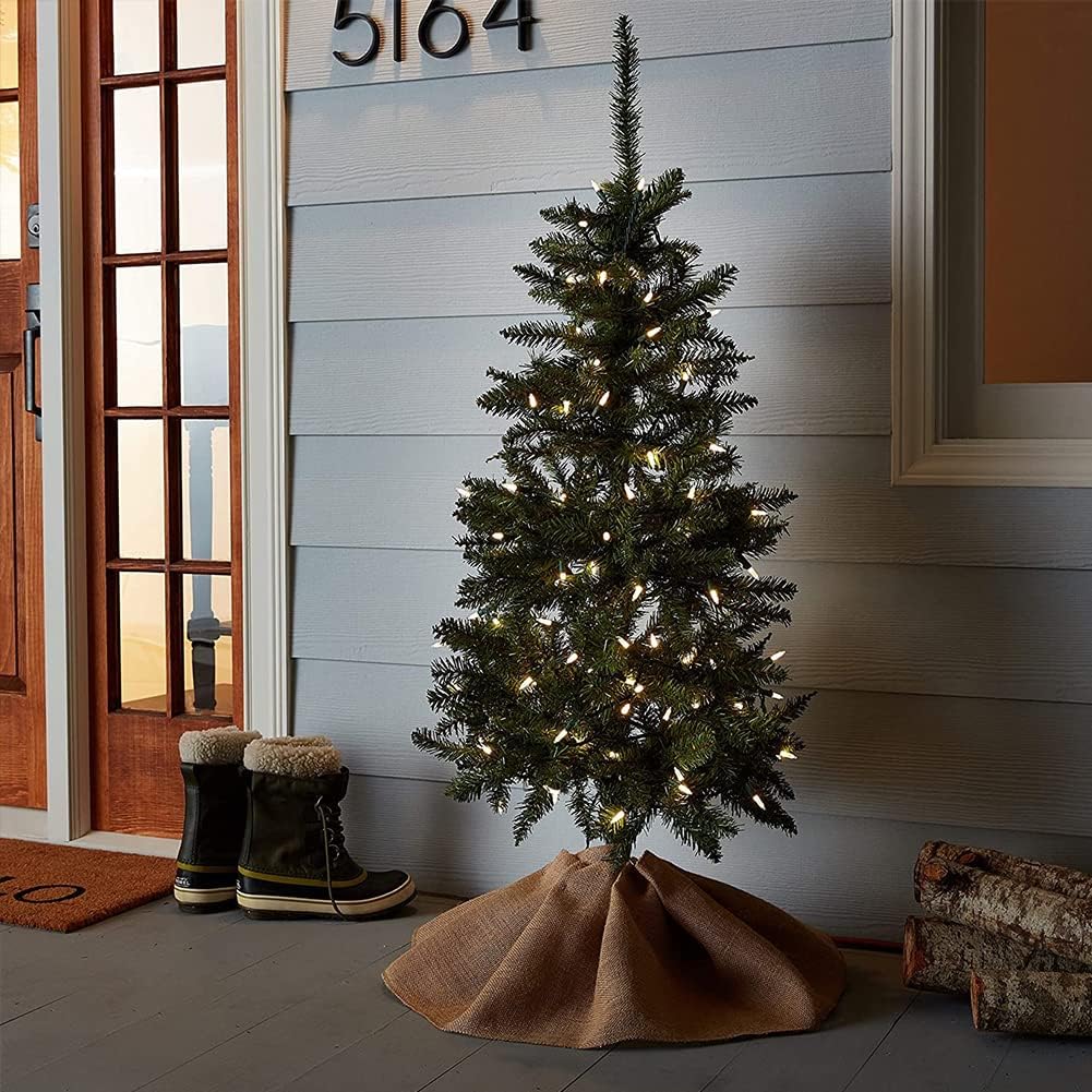 woohaha Outdoor Christmas Lights,120V UL Certified 2 Pack 13ft 50 Mini String Lights Connectable, Waterproof Fairy Lights for Garden Xmas Tree Wedding Wreath Party Decoration (Warmwhite 2 pcs)