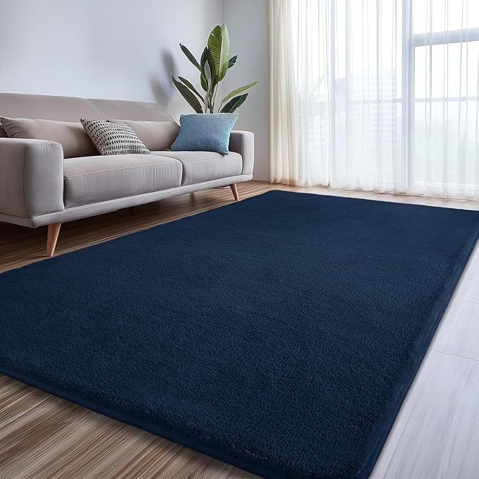 Sour Lemon 4x6 Area Rugs for Living Room, Soft Area Rug Fluffy Rugs for Bedroom，Machine Washable Area Rug Non Slip Carpet Rug for Living Room Playroom Kids Room Home Decor
