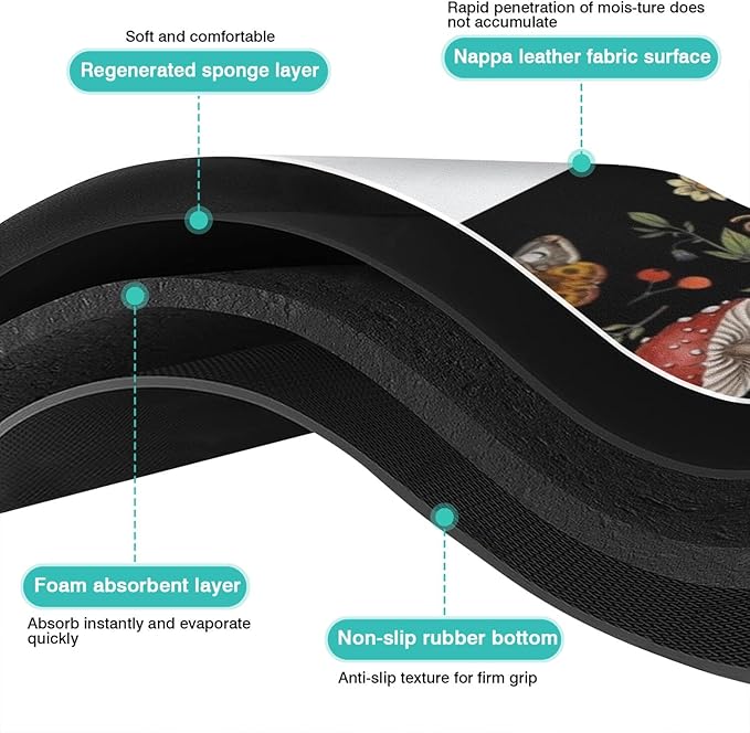 Fun Coffee Mat 31inx17in,Coffee Bar Mat for Countertops,Absorbent Hide Stain Anti-Slip Coffee Bar Accessories Fit Under Coffee Machine Mat,dish Drying Mats for Kitchen