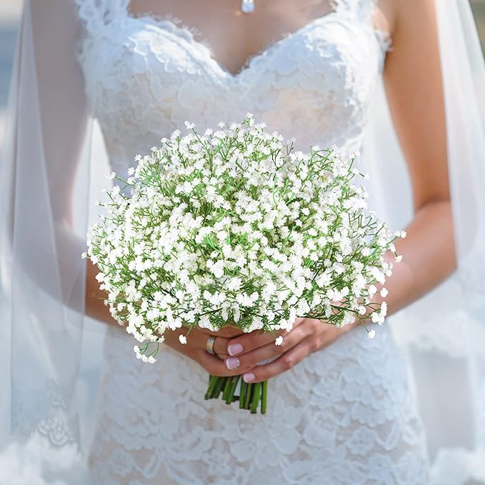 LYLYFAN Babys Breath Artificial Flowers,30 Pcs Gypsophila Faux Flowers for Wedding Party Home Garden Decoration