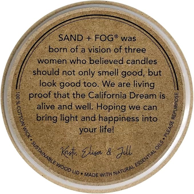 Sand + Fog Scented Candle - Fresh Cut Pine – Additional Scents and Sizes – 100% Cotton Lead-Free Wick - Luxury Air Freshening Jar Candles - Perfect Home Decor – 12oz …