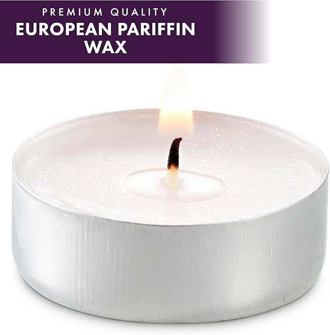 MontoPack Unscented Tea Light Candles Bulk 1000 Pack | 4 Hours, White,Smokeless,Dripless Small Votive Paraffin Tealights | Long-Lasting for Home, Shabbat, Weddings, Events, Emergencies | Mini Candles