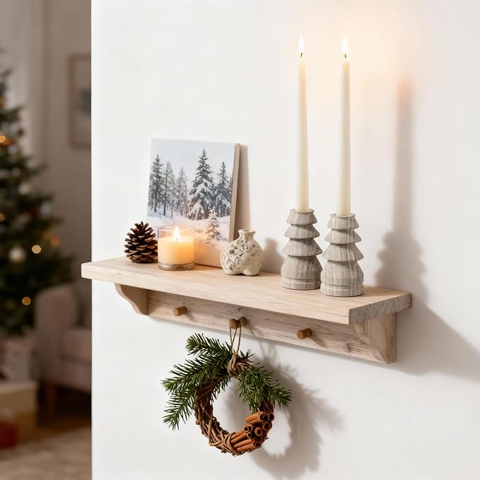 Marble Candle Holders Set of 2, Natural Stone Candlestick Holder for Christmas Decor, Wedding Centerpiece, Dining Table Fits 3/4" Taper Candles, Non-Slip Base, Grey (WH071)