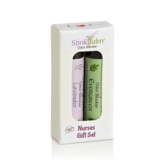 StinkBalm Odor Blocker Nurses Gift Set 2 Pack - Nurse Gifts for Women - Gifts for Nurses, Nurse Appreciation Gifts - Nurses Week Gifts - Nursing Gifts, New Nurses Gifts, Nursing Graduation Gifts - RN