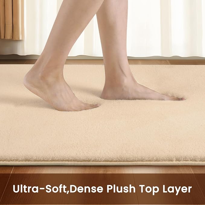Sour Lemon 2x6 Soft Runner Rugs for Hallways, Bedside Rugs for Bedroom Living Room Area Throw Rug Runner Carpets Non Slip Memory Foam Area Rug for Kids Rooms, Dorm, Home Decor Aesthetic