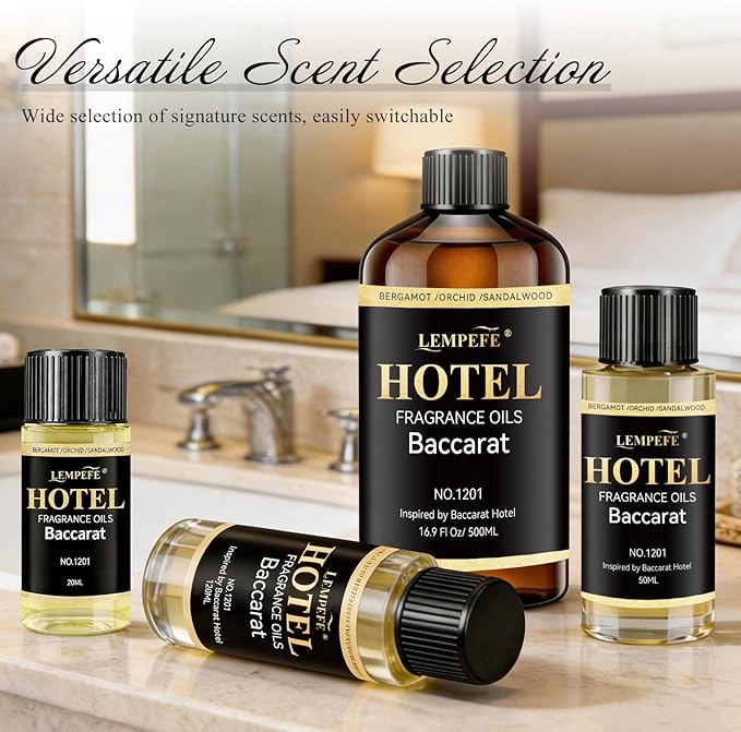 Diffuser Refill Oil Fragrance Oil Inspired by 5-Star Stay- 500 mL 16.09 fl oz - Hotel Fragrance Diffuser Oil & Home Luxury Scents for Aromatherapy Diffuser