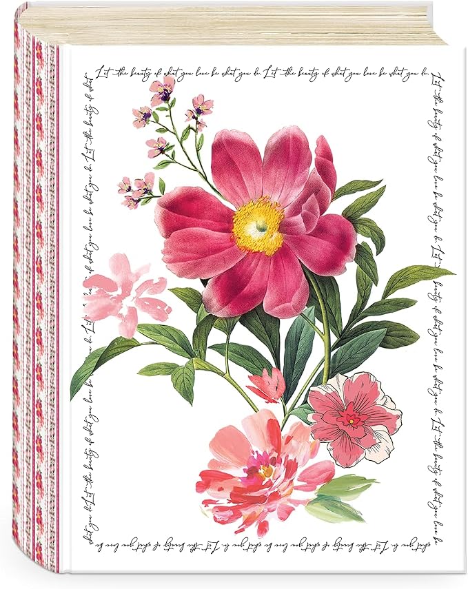 Punch Studio Decorative Storage Boxes with Lids | Nested Book Style Set of 3 Coated Cardboard Keepsake Box for Photos Documents Gifts Home Organization, 11” x 13.5” – Notable Florals
