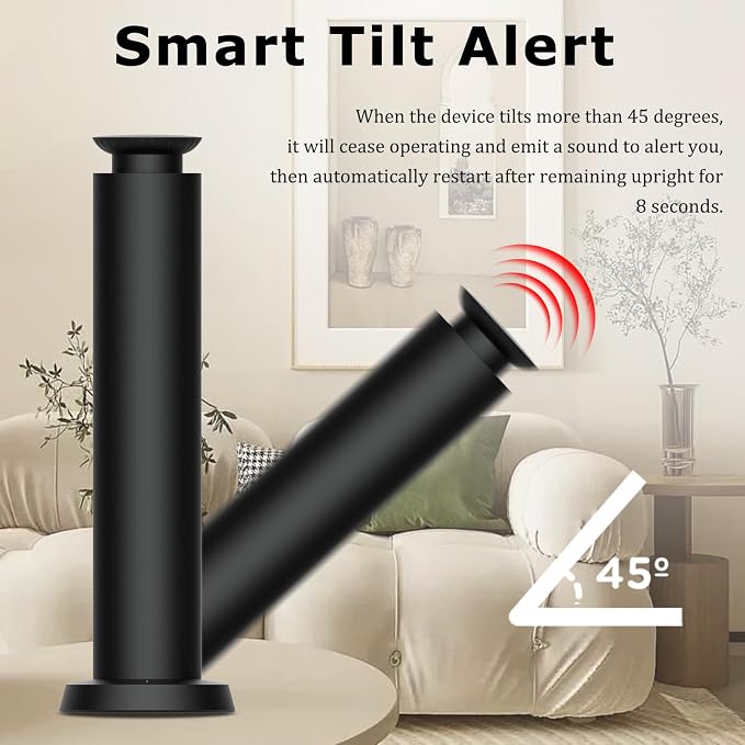 Wirless Rechargeable Waterless Scent Diffuser Kit, Includes 5 Premium Oils, 2000 Sq.Ft Coverage,Hotel Scent Diffuser for Home, Studio, Cordless Essential Oil Diffuser Large Room, APP Control - Black