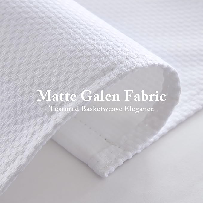 Madison Park Galen Matte White Cordless Roman Shades - Fabric Privacy Single Panel Darkening, Energy Efficient, Thermal Insulated Window Blind Treatment, for Home, Living Room Decor, 31" W x 64" H