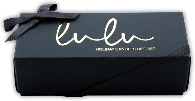 Lulu Candles Holiday, Pineapple Evergreen & Pumpkin Chai, 2.7 Oz Gift Set | 3 PC Votives, Luxury Scented Soy, Hand Poured in USA, Highly Scented