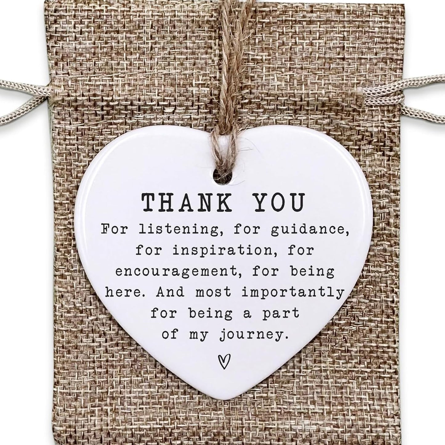 Thank You Gifts for Women & Men - Appreciation Gifts for Coworker - Ceramic Ornament