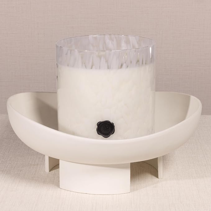 Zodax Apothecary Guild Scented Opal Glass Jar Candle - 128 oz/5-Wick - Gardenia