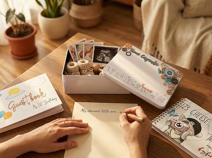 d.d-Lock Box 1.0 Time Capsule – Premium Keepsake Memory Box by didi–just for you | Preserve Childhood Moments, Letters & Treasures | Meaningful Gift for Families | Green