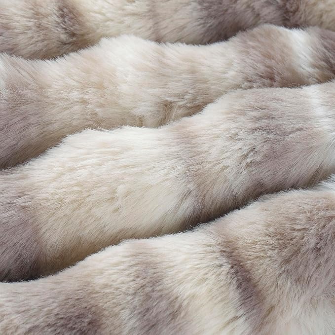 MADIZZ Pack of 2 Thick Plush Faux Wool Throw Pillow Covers Soft Boho Throw Pillows Luxurious Cushion Covers for Couch Sofa Bedroom Living Room Home Decor 20x20 Inch Grey Taupe