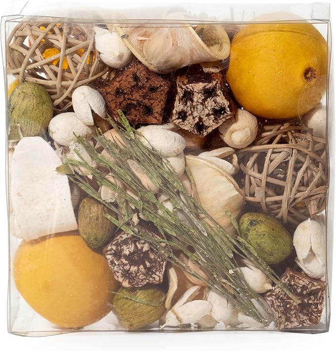 ANDALUCA Maison Box Fragrance Potpourri Decorative Vase & Bowl Filler Home Décor (Citrus Verbena)