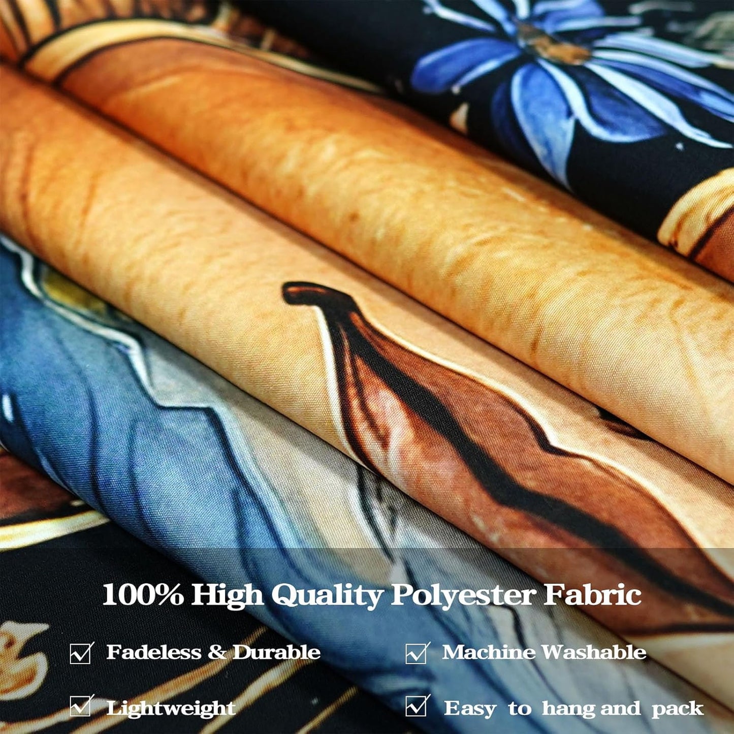 Aipon Sun and Moon Tapestry for Bedroom Boho Vintage Floral Hippie Wall Tapestry Aesthetic Retro Flower Plant Small Tapestries Wall Hanging for Living Room Dorm Decor 60 x 44 Inch