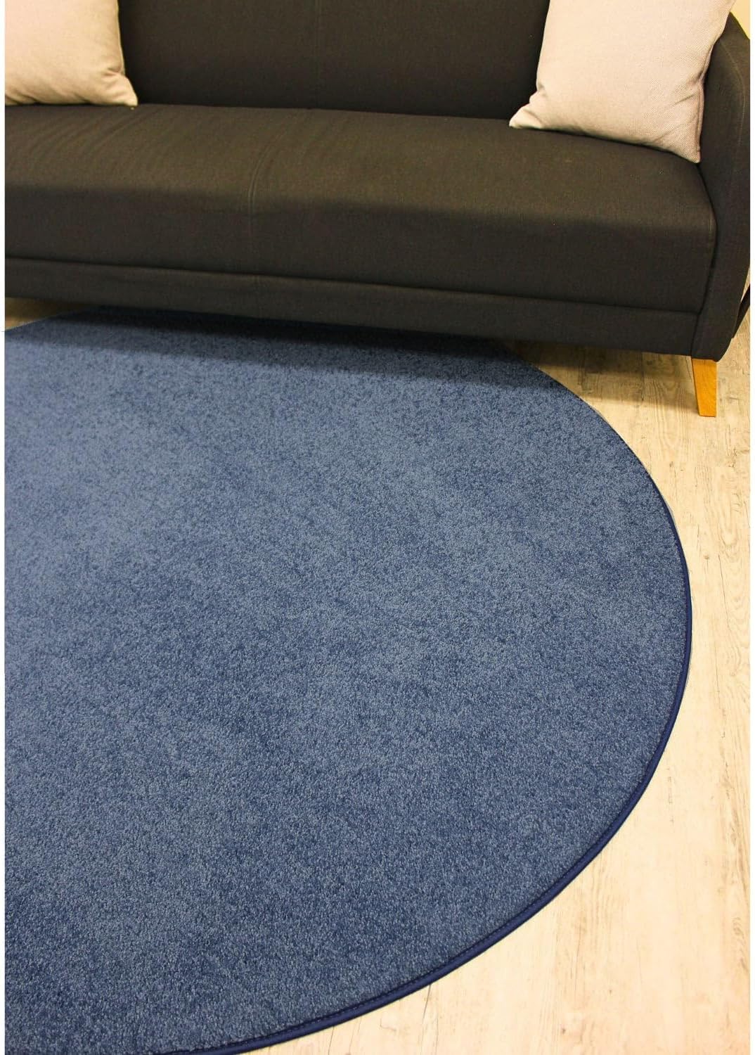 KOECKRITZ Soft and Colorful Kids Classroom Area Rugs (Passes Flammability Pill Test) Many Sizes and Bright Colors to Select from (10' x 10', Navy)