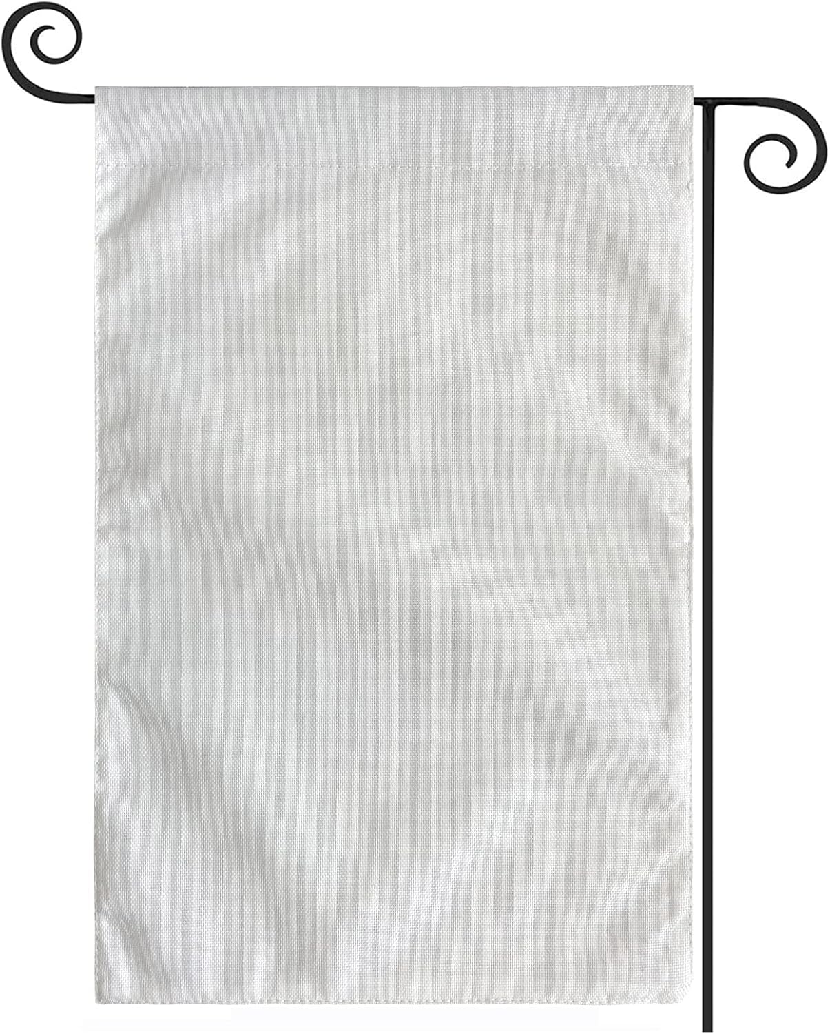 TOPFLAGS Sublimation Garden Flags Blank Garden Flag 12x18 Inch Double Side Custom Create Your Own Solid White Flag DIY Blanks Canvas Banner to Decorate