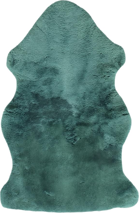 Natural Sheepskin for Bed Sores and Skin Irritation | Tauranga 100% Real Medical Sheepskins with Non-Slip Back for Pain Relief and Discomfort, Wool Seat Pad, Emerald, 26 in. x 46 in.