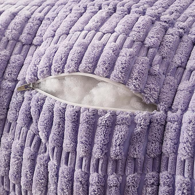 Reading Pillow for Sitting in Bed with Arm,Purple Corduroy,M | Sitting Pillow for Teens Back Support,17" Backrest Pillow Supports Reading,Gaming & Relaxing in Bed,Couch,or Floor