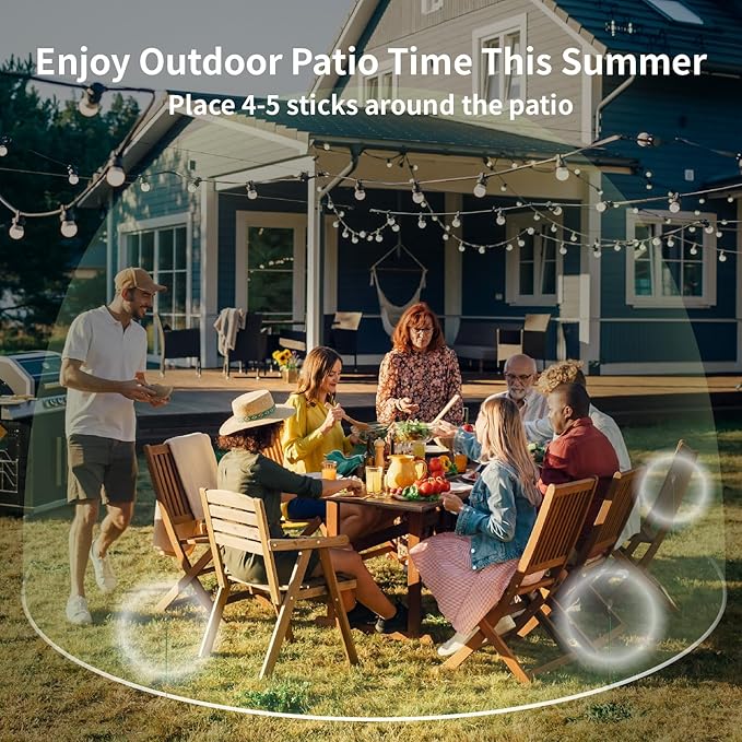 Mosquito Repellent Outdoor Patio, 120 PCS Citronella Incense Sticks Outdoor, Natural Citronella Mosquito Repellent, DEET-Free Citronella Incense for Yard, Backyard, Camping, Flying Insect Control