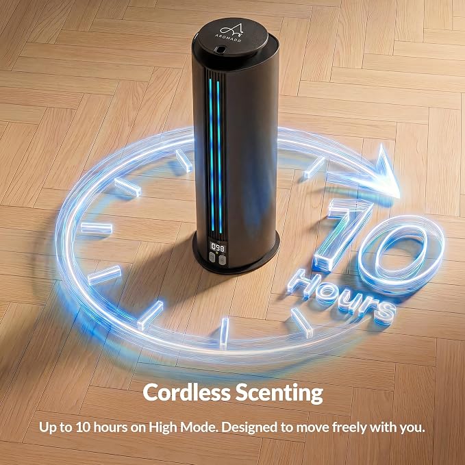 Aromadd 1700 Sq Ft Hotel Collection Diffuser, Portable Waterless Diffuser, 100ml Scent Air Machine for Home Cold Air Essential Oil Diffuser for Large Room Office, Quiet