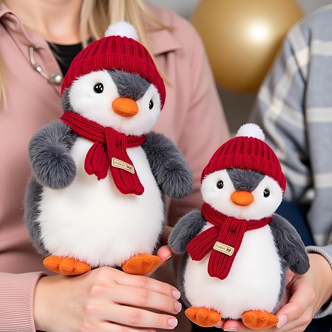 Ryttir Large Penguin Plush - 18" Extra Soft Penguin Stuffed Animal Hugging Pillow with Rotund Belly,Safety Nursery Decor & Sensory Comfort Toy,Cuddle Companion for Age 0+(Birthday Gender Neutral Gift)
