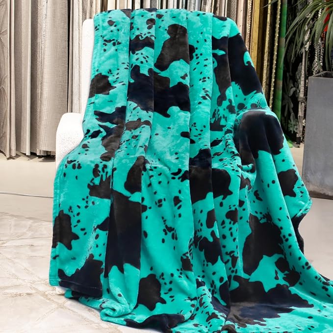 Teal Throw Blanket for Bed King Size, Extra Large Soft Warm Turquoise King Fleece Throw Blanket for Bedroom Livingroom,Cozy Gifts for Women Men 90x108inches